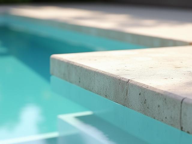 建築と調和したプールの素材