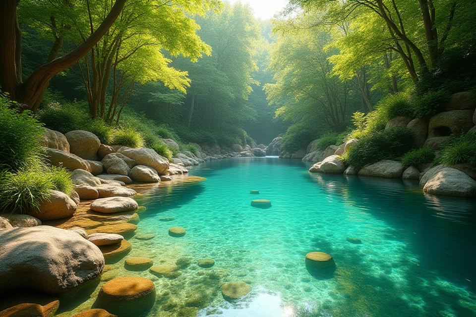 森の中のナチュラルプール