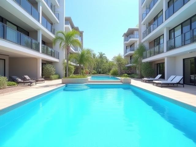 耐震性が強化された既存マンションのプール改修事例